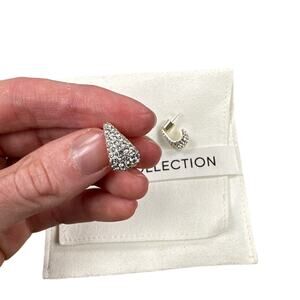 Drae Collection - Hira Earings in Cubic Zirconia & Silver Tone